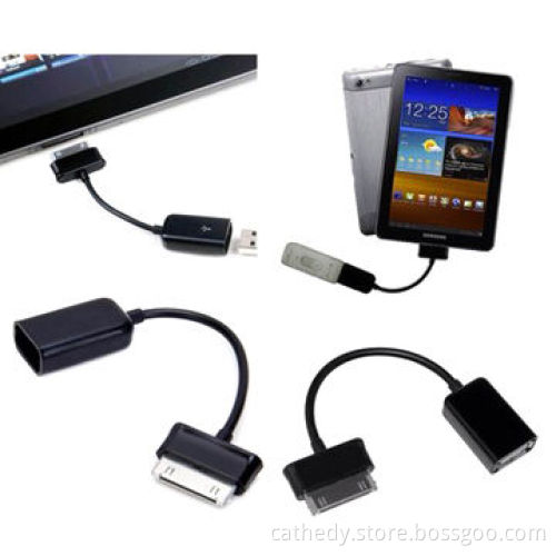 OTG USB Cable for Samsung Galaxy Tab 10.1, P7500/P7510/P7300,prompt delivery